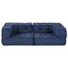vidaXL Modularni kauč 3 pcs Indigo 140 x 70 x 36 cm tkanina