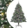 vidaXL Umjetno božićno drvce Zelena 210 cm PVC, Plastika i Čelik