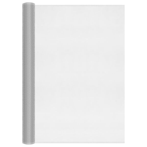 vidaXL Mrežasti zaslon od aluminija 80 x 1000 cm srebrni