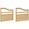 vidaXL Modul naslona za ruke 2 pcs Bijela 79 x 4 x 73 cm