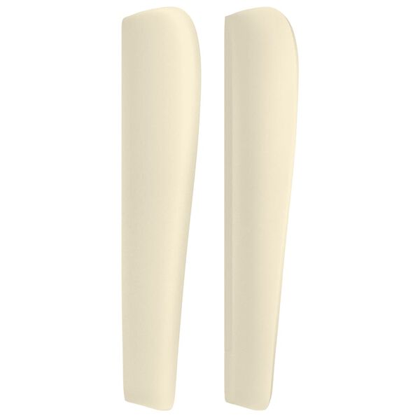 vidaXL Uzglavlje s u&scaron;ima krem 103x23x118/128 cm od umjetne kože