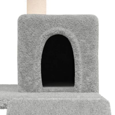 vidaXL Penjalica za mačke sa stupovima za grebanje svjetlosiva 82 cm