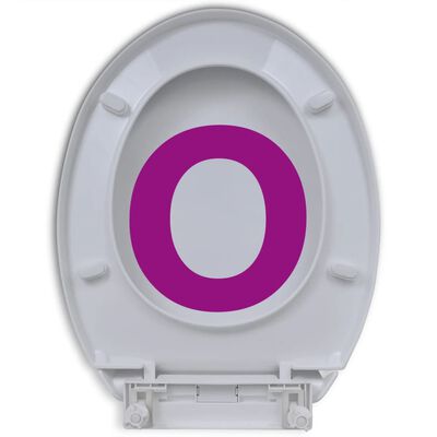 vidaXL Toaletna daska s mekim zatvaranjem bijela ovalna