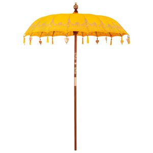vidaXL Baline&scaron;ki Parasol Žuta 185 x 185 x 260 cm