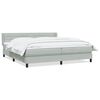 vidaXL Box Spring krevet s madracem svijetlo sivi 200x210 cm bar&scaron;un