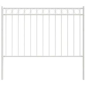 vidaXL Element Ograde ASSEN 170 x 150 cm Čelik Bijela
