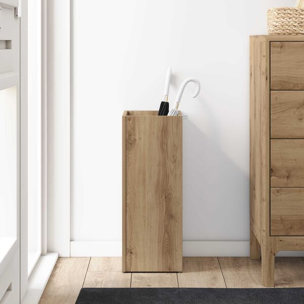 vidaXL Stalak za ki&scaron;obran Umjetnički hrast 25 x 24,5 x 64 cm