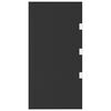 vidaXL Bočna ploča za nadstre&scaron;nicu vrata crna 50x100 cm kaljeno staklo