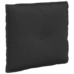 vidaXL Jastuk za leđa Crna 50 x 45 cm Mikrofiber tkanina