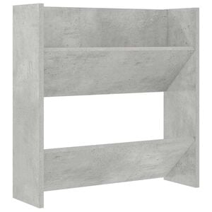vidaXL Zidni ormarić za cipele siva boja betona 60 x 18 x 60 cm drveni