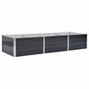 vidaXL Povi&scaron;ena vrtna gredica antracit 240x80x45 cm pocinčani čelik