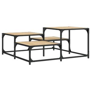vidaXL Stolić za kavu boja hrasta sonome 87,5x87,5x40 cm