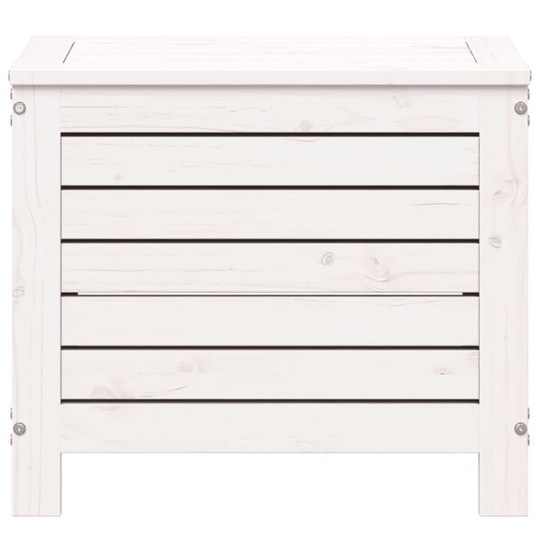 vidaXL Vrtni tabure bijeli 62 x 31,5 x 52 cm od masivne borovine