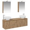 vidaXL Set ormarića za kupaonicu 5 pcs Hrast artisan Konstruirano drvo