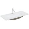 vidaXL Ugradbeni umivaonik sa slavinom 91x39x18 cm keramički bijeli