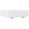 vidaXL Vrtna sadilica bijela 80 x 80 x 26,5 cm od masivne borovine