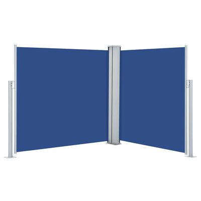 vidaXL Uvlačiva bočna tenda plava 117 x 600 cm