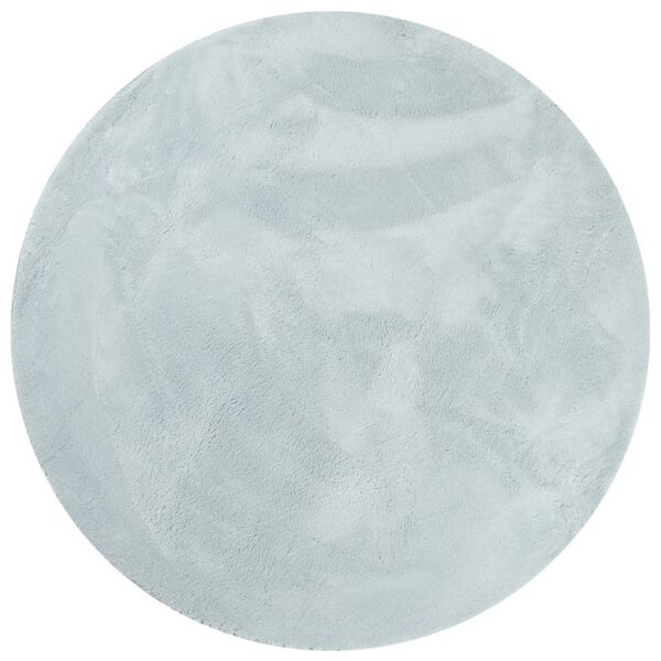 vidaXL Tepih HUARTE kratkih vlakana mekani i perivi plavi &Oslash; 100 cm