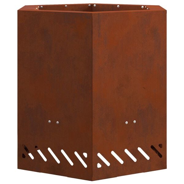 vidaXL Oganj bez dima Smeđa 48 x 48 x 51 cm