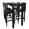 Barski Stol s 4 Barske Stolice Crne