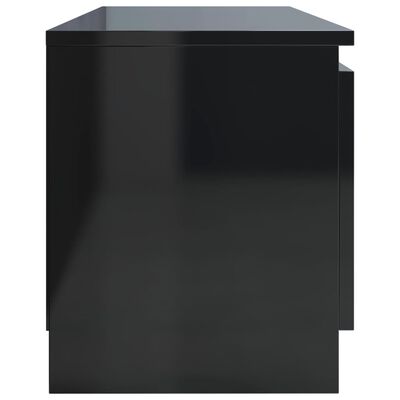 vidaXL TV ormarić od iverice visoki sjaj crni 120 x 30 x 35,5 cm