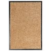 vidaXL Otirač perivi krem 40 x 60 cm