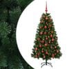 vidaXL Umjetno božićno drvce s kuglicom 120 cm 150 LED lampica