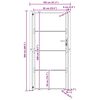 vidaXL Vrtna vrata 100x200 cm Corten čelik