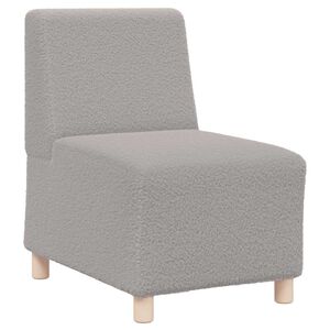 vidaXL Modularna sofa bez naslona za ruke svijetlosiva 55 cm kovrčava tkanina imitacija vune