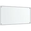 vidaXL Kuhinjske zaštite od prskanja 2 kom prozirne 80x60 cm staklene