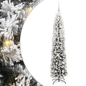 vidaXL Umjetno božićno drvce Zelena 180 cm PVC i čelik i plastika