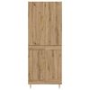 vidaXL Highboard Umjetnički hrast 69,5 x 34 x 180 cm Konstruirano drvo