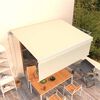vidaXL Automatska tenda na uvlačenje s roletom 4 x 3 m krem