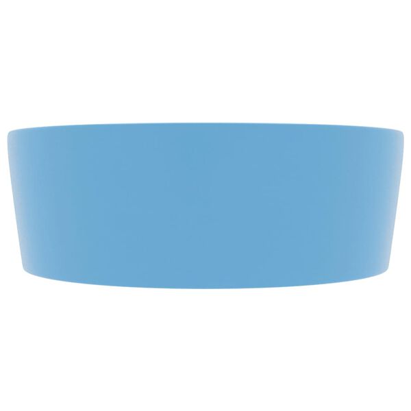 vidaXL Luksuzni umivaonik mat svjetloplavi 36 x 13 cm keramički