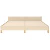 vidaXL Okvir za krevet bez madraca krem 160x200 cm od tkanine