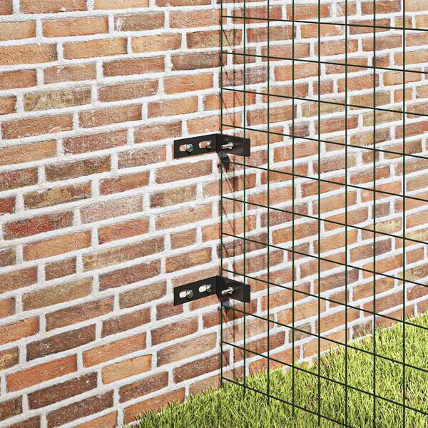 vidaXL Zidni kutni pričvr&scaron;ćivač 10 setova antracit