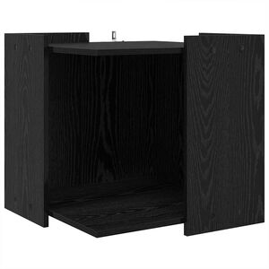 vidaXL Kavez za mačji toalet Crni hrast 53 x 53 x 51 cm