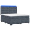 vidaXL Boxspring krevet s madracem Tamnosiva 140 x 200 cm Bar&scaron;un