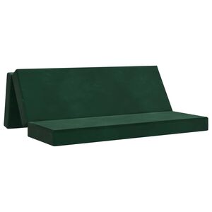 vidaXL Sofa na razvlačenje 180 x 67 x 45 cm Tamnozelena