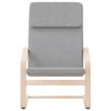 vidaXL Stolica za opuštanje od tkanine svjetlosiva