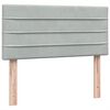 vidaXL Box Spring krevet s madracem svijetlo sivi 80x220 cm samt