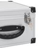 vidaXL Kutija za 40 CD-ova aluminijska ABS srebrna