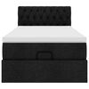 vidaXL Otomanski okvir kreveta s madraca crni 90x190cm od tkanine