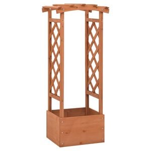 vidaXL Re&scaron;etkasta sadilica s lukom 49 x 39 x 117 cm masivna jelovina
