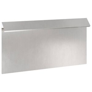 vidaXL Ograda protiv puževa 50 x 3,5 x 25 cm Nehrđajući čelik Srebrna