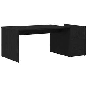 vidaXL Kava Stol Crni hrast 90 x 45 x 35 cm Konstruirano drvo