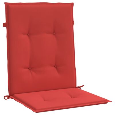 vidaXL Jastuci za vrtne stolice 2 kom crveni 100x50x3 cm od tkanine