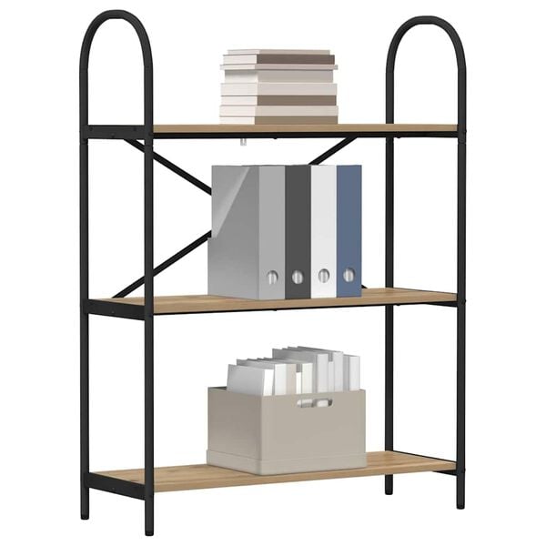 vidaXL Polica Umjetnički hrast 80 x 30 x 109 cm Konstruirano drvo