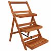 vidaXL Stalak za biljke s 3 razine 50 x 63 x 80 cm od bagremovog drva