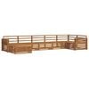 vidaXL Set vanjskih sofa 7 kom. Prirodna